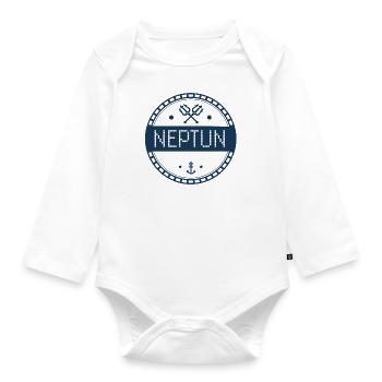 Neptune - Organic Longsleeve Baby Bodysuit - white - Front
