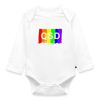 CSD Pinsel - Baby Bio-Langarm-Body - Weiß - Vorne