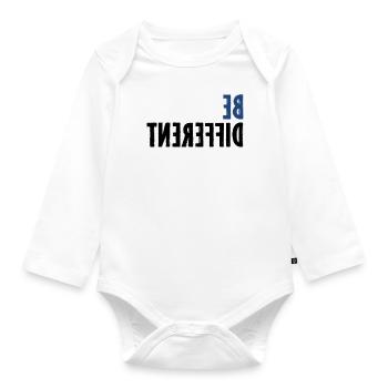 Spruch Statement - Baby Bio-Langarm-Body - Weiß - Vorne