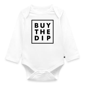 Buy the dip - Baby Bio-Langarm-Body - Weiß - Vorne