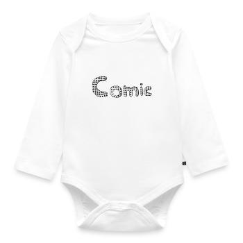 Comic - Baby Bio-Langarm-Body - Weiß - Vorne