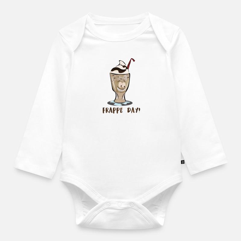 Journée de la Frappe! - Body Bébé bio manches longues - blanc
