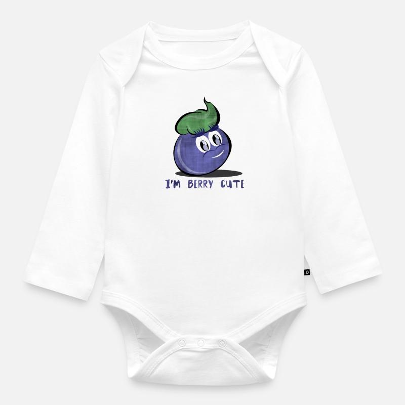 Je suis berry mignonne - Body Bébé bio manches longues - blanc