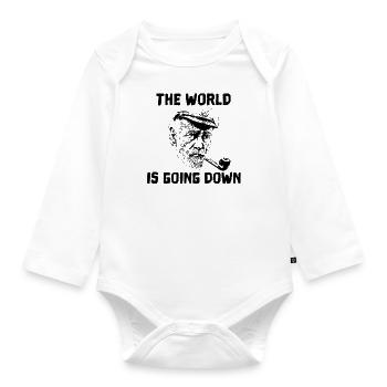 Seefahrer Captain - Baby Bio-Langarm-Body - Weiß - Vorne