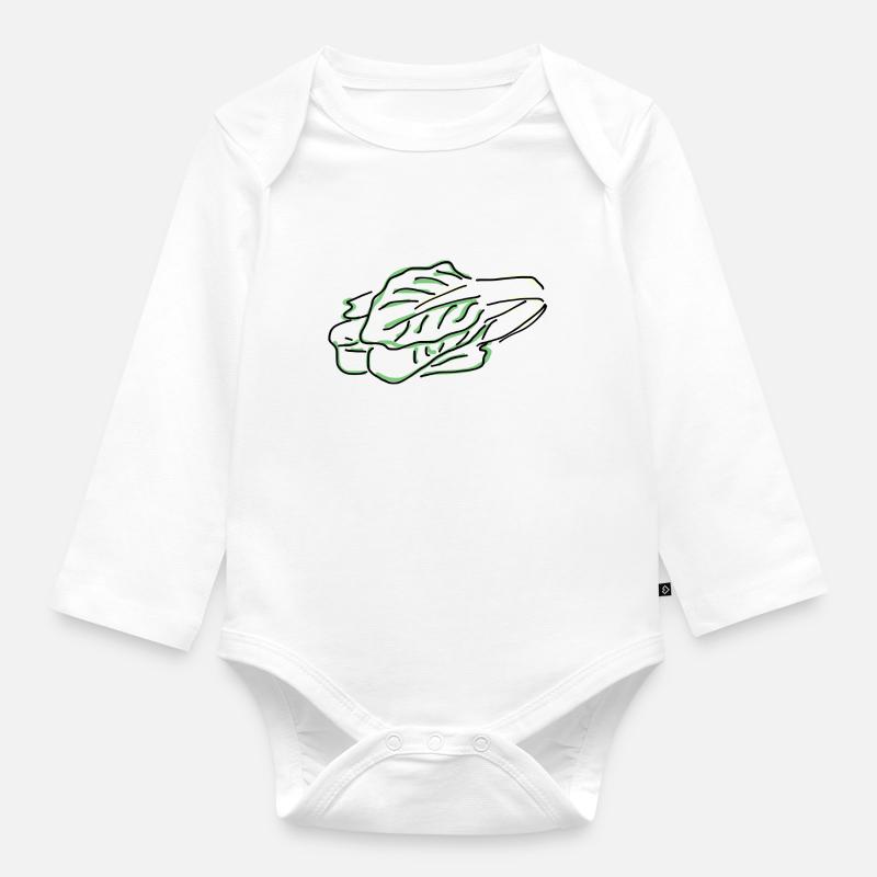 bettes - Body Bébé bio manches longues - blanc