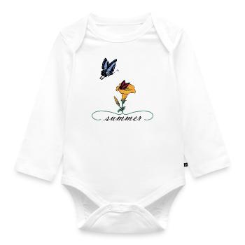 Farfalle estate estate - Body ecologico per neonato a manica lunga - bianco - Fronte