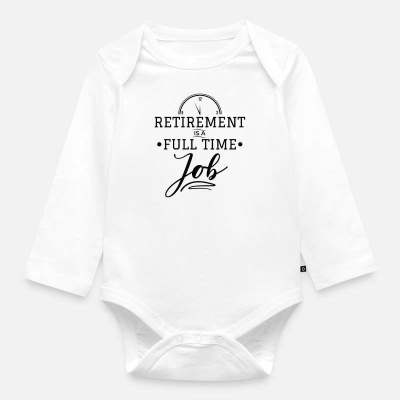 Rente - Baby Bio-Langarm-Body - Weiß