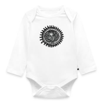 Kuschel dich in Illes Höhle- Die Hüter von Orbis - Baby Bio-Langarm-Body - Weiß - Vorne