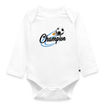 SOCCER D'ARGENTINE - Body Bébé bio manches longues - blanc - Devant