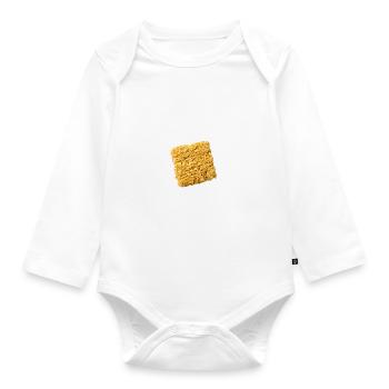 Ramen instant Nudeln Geschenk Idee Studenten - Baby Bio-Langarm-Body - Weiß - Vorne