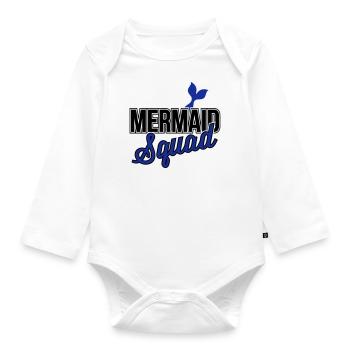 Mermaid Squad 2C Farbwechsel - Baby Bio-Langarm-Body - Weiß - Vorne
