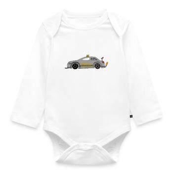 Voiture de course safety voiture de course - Body Bébé bio manches longues - blanc - Devant
