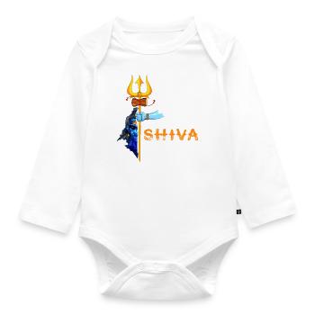 shiva - Organic Longsleeve Baby Bodysuit - white - Front