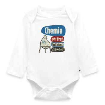 Chemistry Advertising - Organic Longsleeve Baby Bodysuit - white - Front