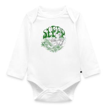 bande de sommeil merch - Body Bébé bio manches longues - blanc - Devant