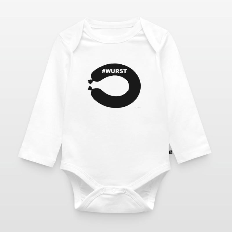 Fleischwurst Geschenk Geschenkidee Idee Baby Bio-Langarm-Body