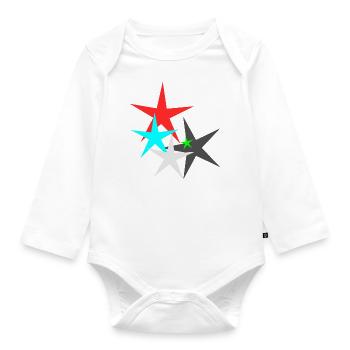 Star Star - Baby Bio-Langarm-Body - Weiß - Vorne