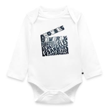 Los Angeles - Baby Bio-Langarm-Body - Weiß - Vorne