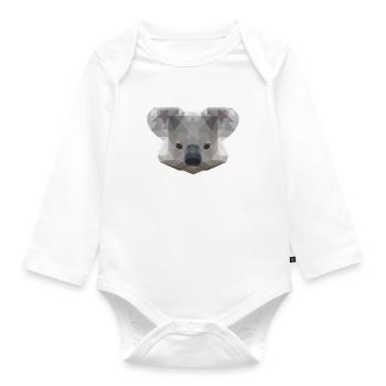 Mr Koala - Baby Bio-Langarm-Body - Weiß - Vorne