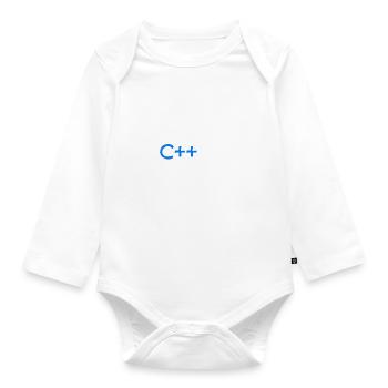 C++ - Baby Bio-Langarm-Body - Weiß - Vorne