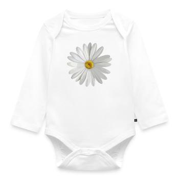 daisy - Organic Longsleeve Baby Bodysuit - white - Front