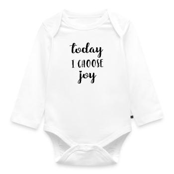 Sprüche - Baby Bio-Langarm-Body - Weiß - Vorne