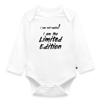 not weird -> Limited Edition - Baby Bio-Langarm-Body - Weiß - Vorne