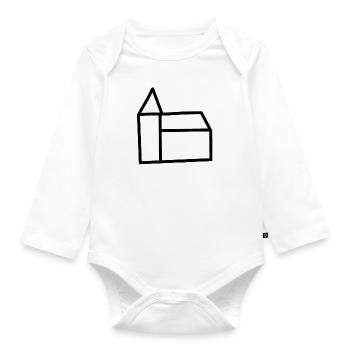 Kirche - Baby Bio-Langarm-Body - Weiß - Vorne