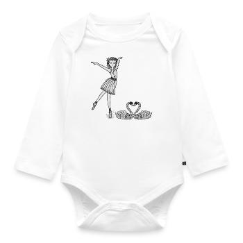 La danse enchante le monde - Les gardiens d'Orbis - Body Bébé bio manches longues - blanc - Devant