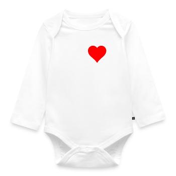 J'adore mon ami ami motif - Body Bébé bio manches longues - blanc - Devant