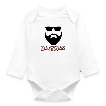 Bartman - Organic Longsleeve Baby Bodysuit - white - Front