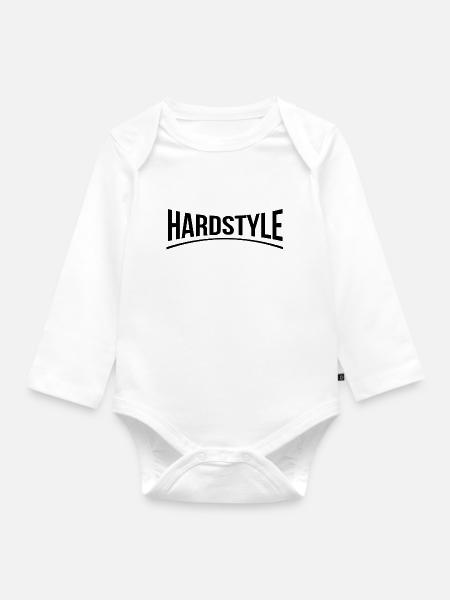 Hardstyle - Baby Bio-Langarm-Body - Weiß