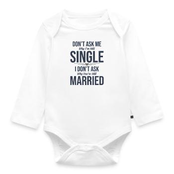 Single - Baby Bio-Langarm-Body - Weiß - Vorne