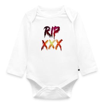 RIP XXXTENTACION Liquefied - Organic Longsleeve Baby Bodysuit - white - Front