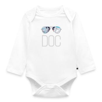 Docteur médecin médecin médecin - Body Bébé bio manches longues - blanc - Devant