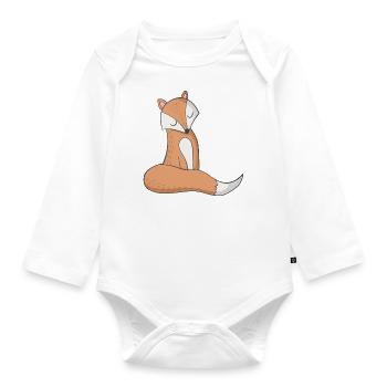 Fuchs - Baby Bio-Langarm-Body - Weiß - Vorne