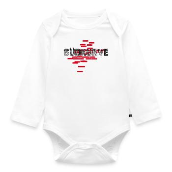 Südkurve München - Baby Bio-Langarm-Body - Weiß - Vorne