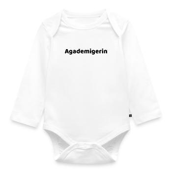 Academician in Saxon - Organic Longsleeve Baby Bodysuit - white - Front