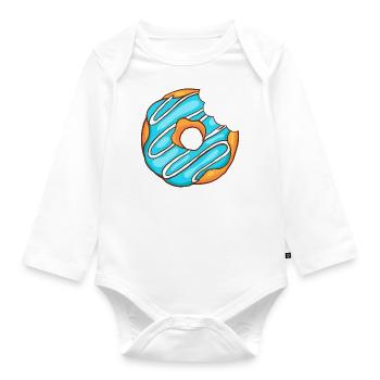 Donuts Confiserie Cookie Törtchen Kuchen Torten - Baby Bio-Langarm-Body - Weiß - Vorne