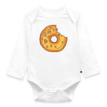 Donuts Confiserie Cookie Törtchen Kuchen Torten - Baby Bio-Langarm-Body - Weiß - Vorne