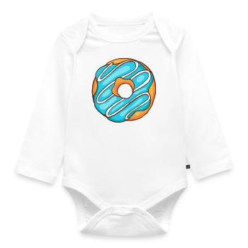 Donuts Confiserie Cookie Törtchen Kuchen Torten - Baby Bio-Langarm-Body - Weiß - Vorne