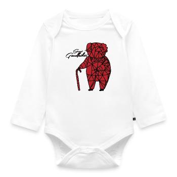 Sweet grandfather - Organic Longsleeve Baby Bodysuit - white - Front