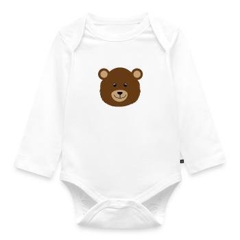 porter - Body Bébé bio manches longues - blanc - Devant