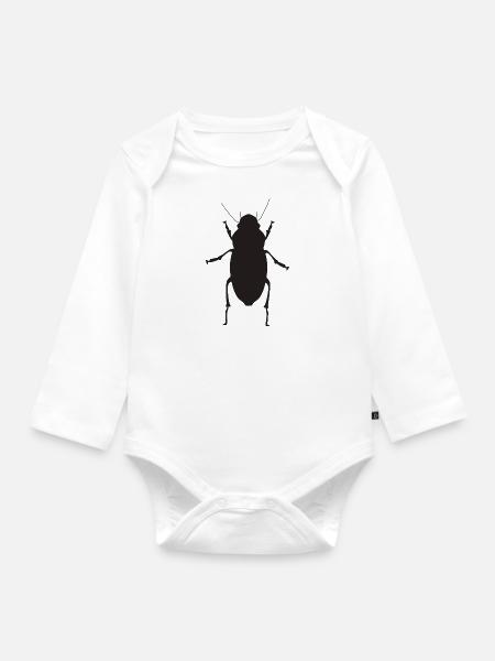 Insekt - Baby Bio-Langarm-Body - Weiß