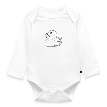 Grinchent noir/blanc - Body Bébé bio manches longues - blanc - Devant