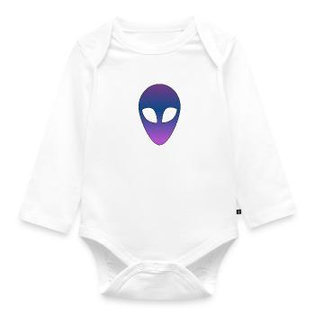 Alien - Baby Bio-Langarm-Body - Weiß - Vorne