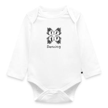 Danser - Body Bébé bio manches longues - blanc - Devant