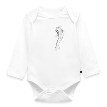Koi - Baby Bio-Langarm-Body - Weiß - Vorne