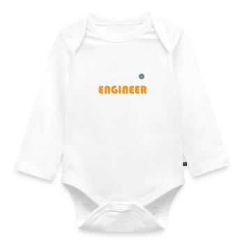 Vertrau mir. Ich bin Ingenieur. - Baby Bio-Langarm-Body - Weiß - Vorne