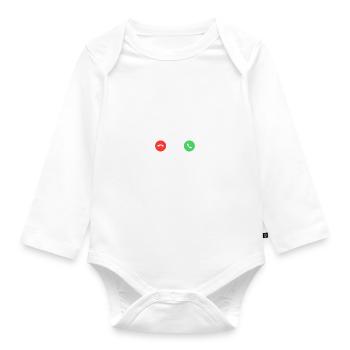 Jésus appelle un cadeau de religion - Body Bébé bio manches longues - blanc - Devant